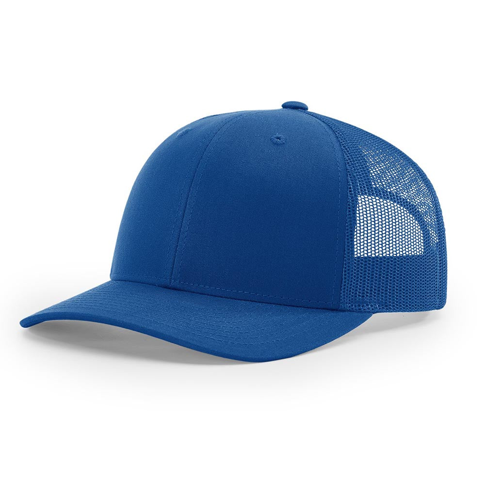 Richardson 112 Snapback Trucker Cap With Custom Leather Patch