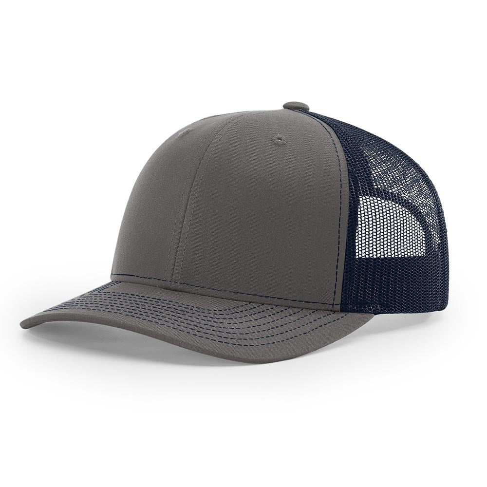 Richardson 112 Snapback Trucker Cap With Custom Leather Patch