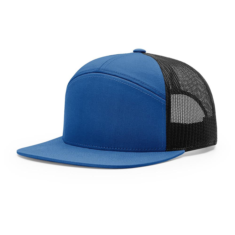 Richardson 168 7-Panel Custom Leather Patch Trucker Hat