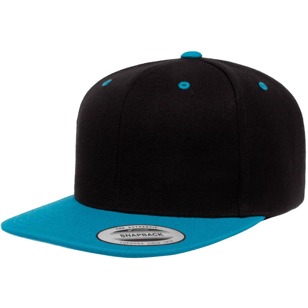 Yupoong 6089M Custom Leatherette Patch Premium Snapback Hat