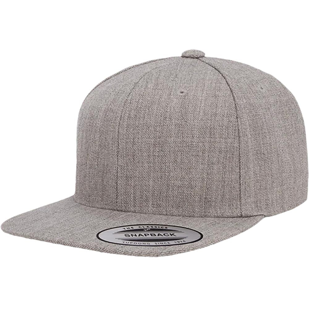 Yupoong 6089M Custom Leatherette Patch Premium Snapback Hat