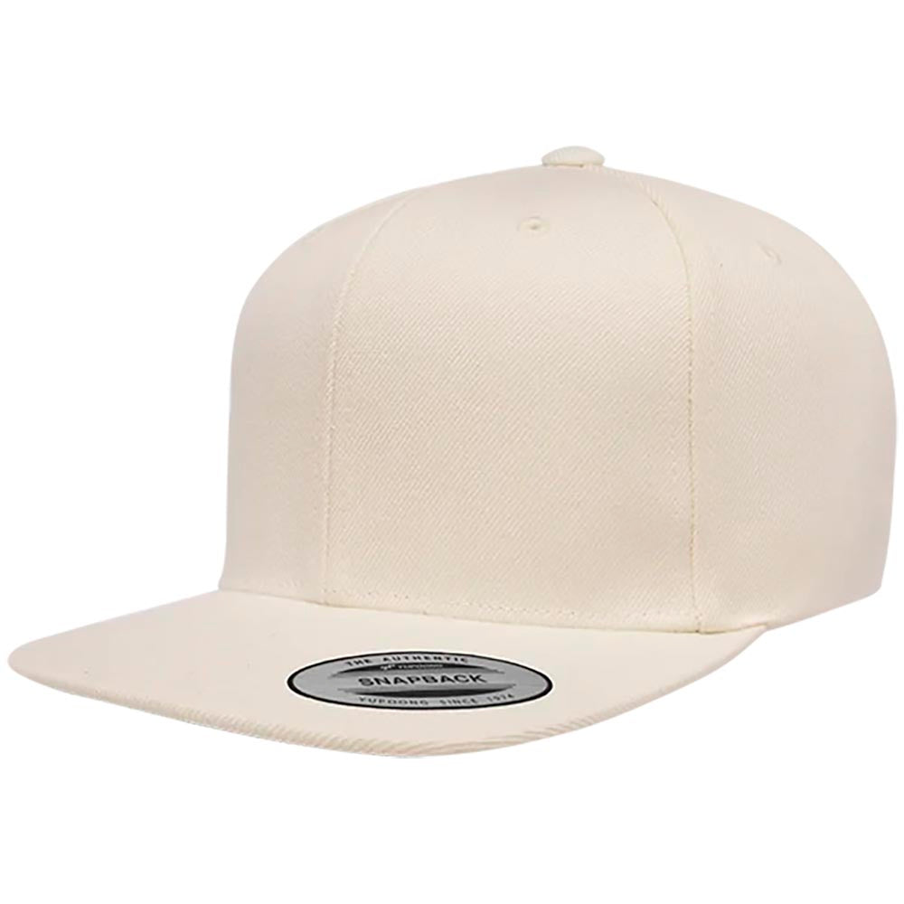 Yupoong 6089M Custom Leatherette Patch Premium Snapback Hat