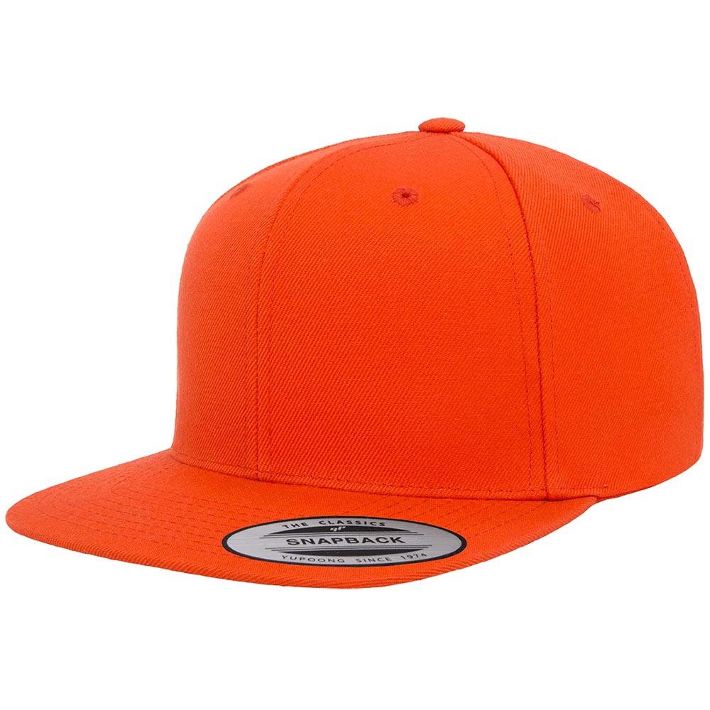 Yupoong 6089M Custom Leatherette Patch Premium Snapback Hat