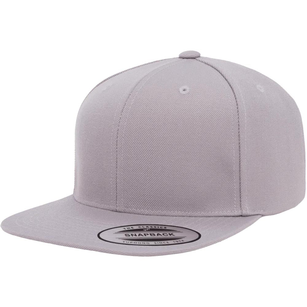 Yupoong 6089M Custom Leatherette Patch Premium Snapback Hat