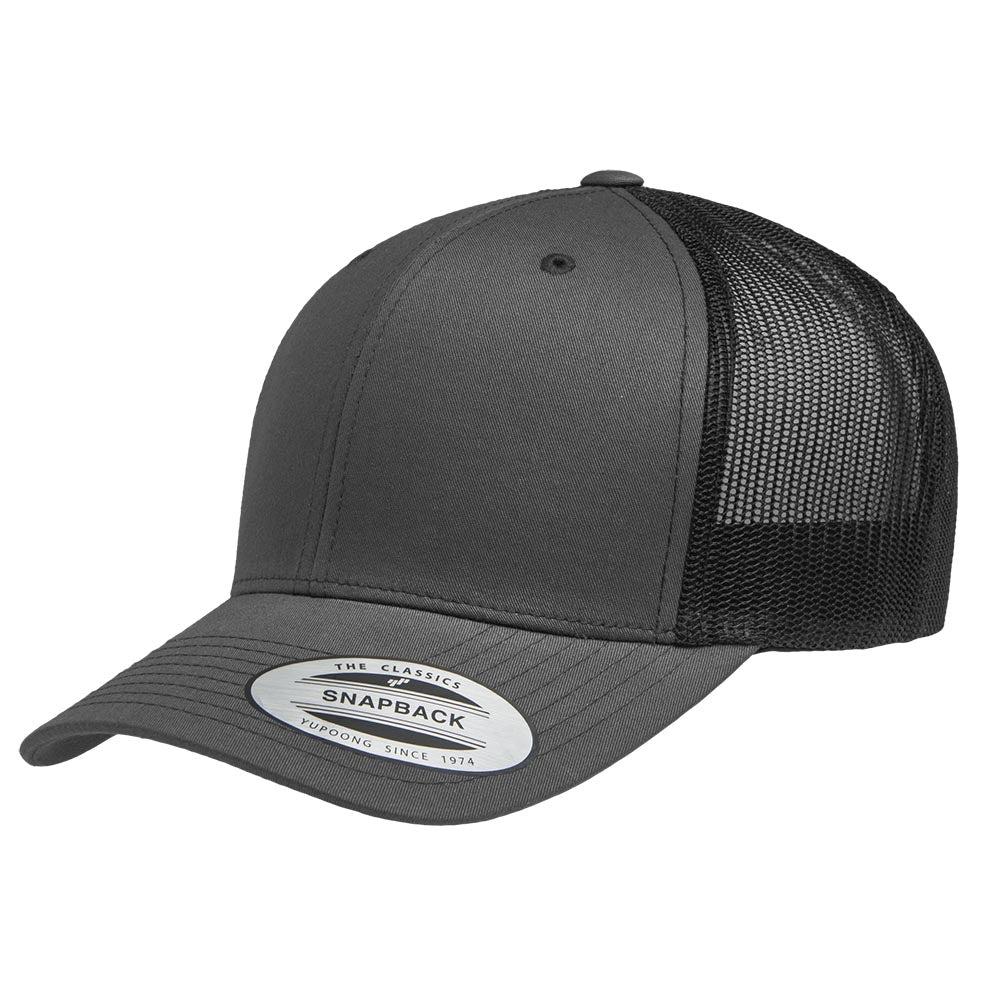 Yupoong 6606 Custom Leatherette Patch Retro Trucker Cap