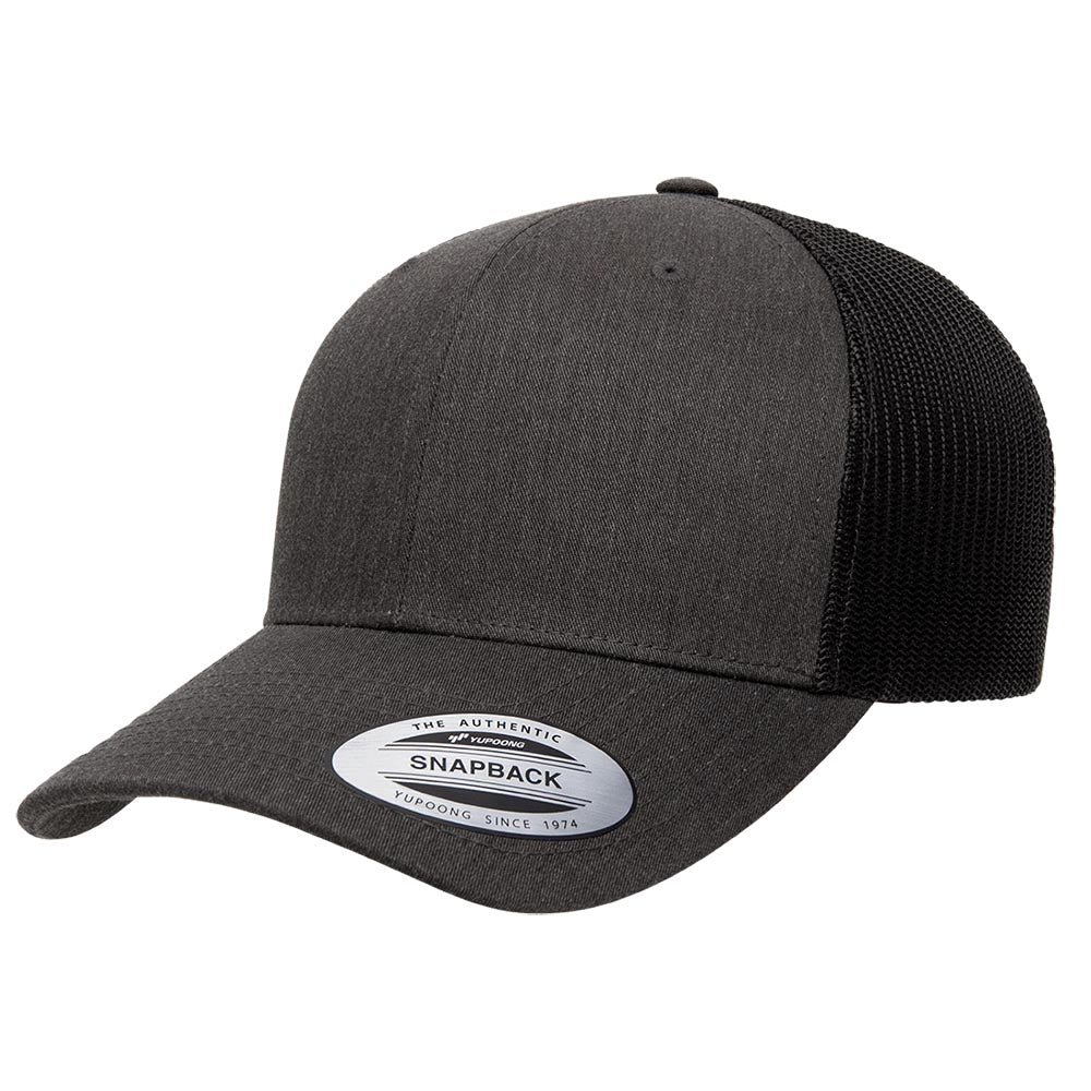 Yupoong 6606 Custom Leatherette Patch Retro Trucker Cap