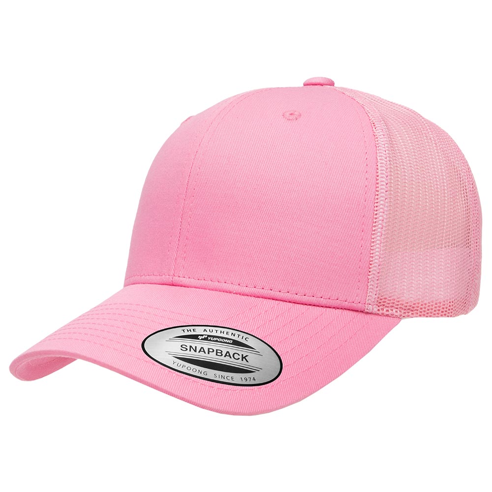 Yupoong 6606 Custom Leatherette Patch Retro Trucker Cap