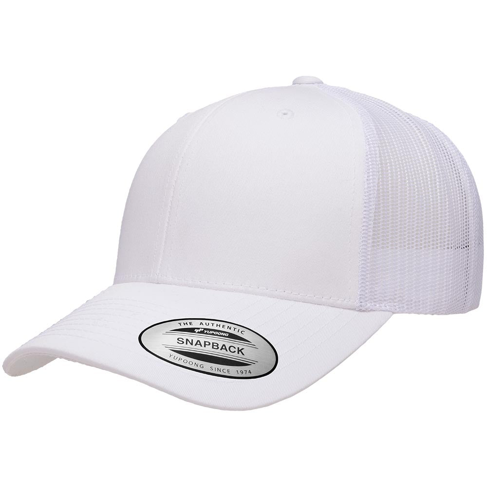 Yupoong 6606 Custom Leatherette Patch Retro Trucker Cap