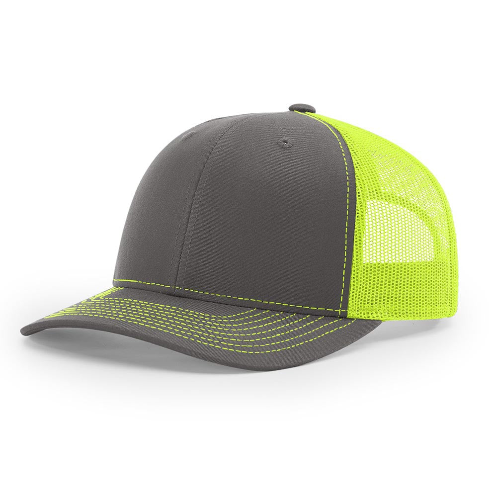 Richardson 112 Snapback Trucker Cap With Custom Leather Patch