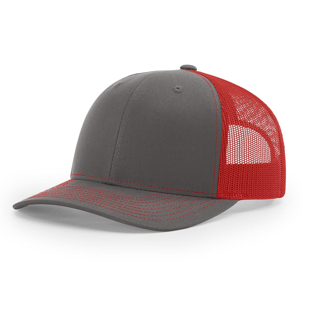 Richardson 112 Snapback Trucker Cap With Custom Leather Patch