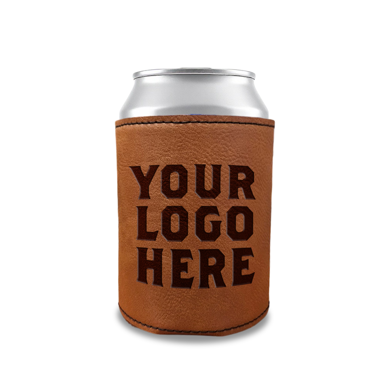 Laser Engraved Leathette Can Holder