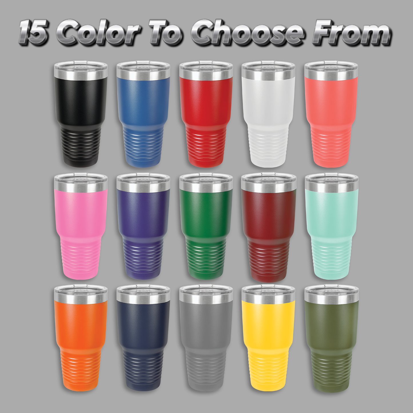 30oz Laser Engraved Tumblers