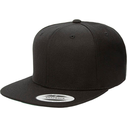 Yupoong 6089M Custom Leatherette Patch Premium Snapback Hat