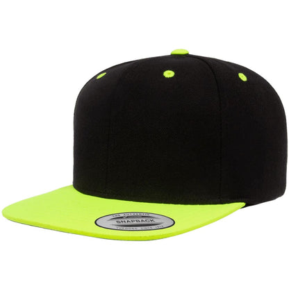Yupoong 6089M Custom Leatherette Patch Premium Snapback Hat