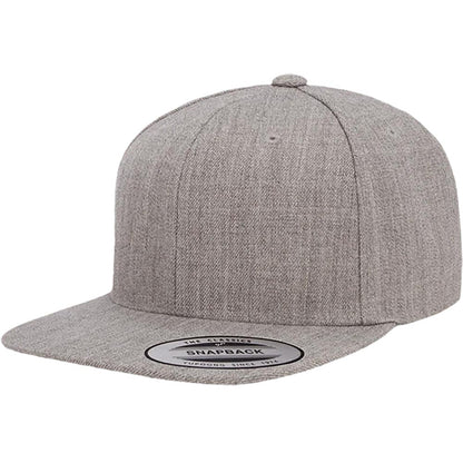 Yupoong 6089M Custom Leatherette Patch Premium Snapback Hat