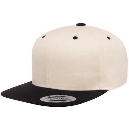 Yupoong 6089M Custom Leatherette Patch Premium Snapback Hat