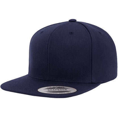 Yupoong 6089M Custom Leatherette Patch Premium Snapback Hat