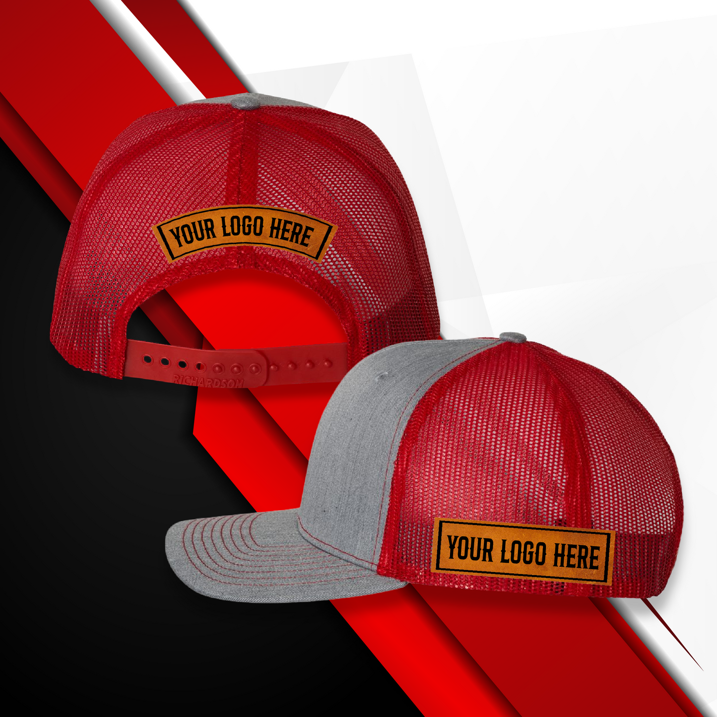 Custom Leatherette Patch Hats