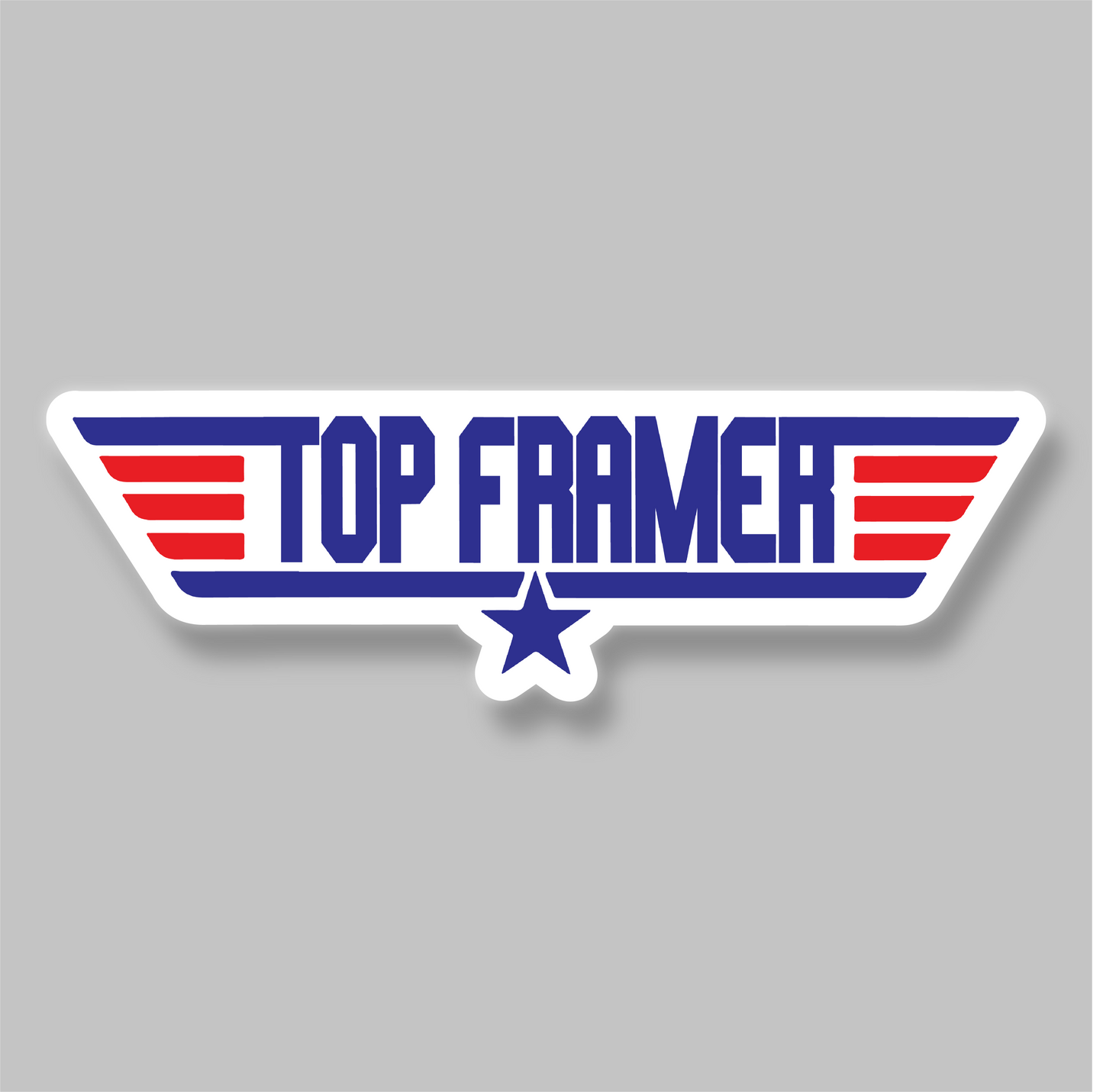 Top Framer Sticker